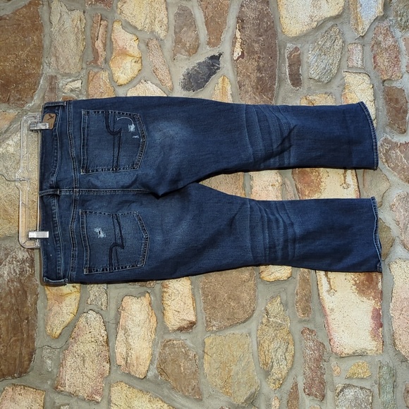 AMERICAN EAGLE SUPER STRETCH ARTIST CROP JEANS - Picture 8 of 16